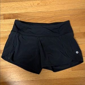 Longer Black Lulu Shorts